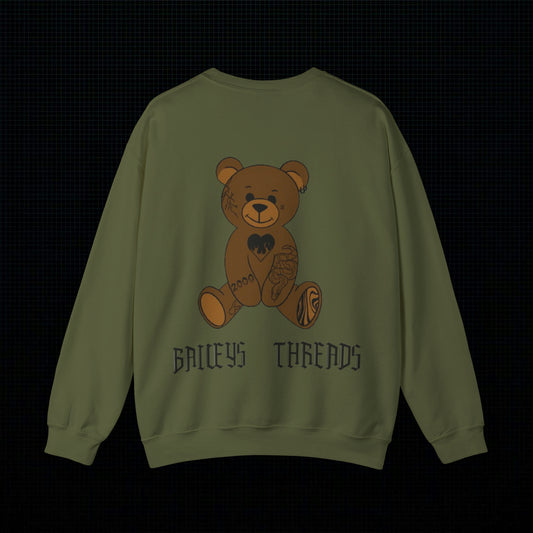 Baileys Threads Bear, Crewneck Sweatshirt