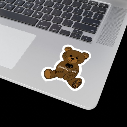 Baileys Ink Teddy Bear Stickers