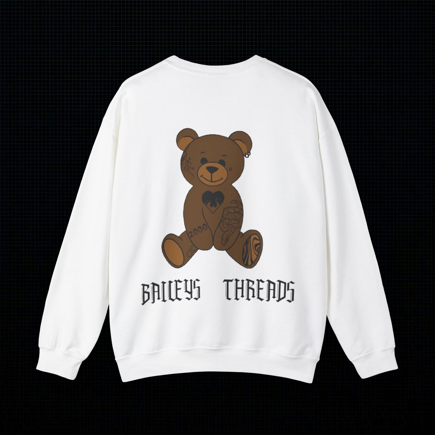 Baileys Threads Bear, Crewneck Sweatshirt