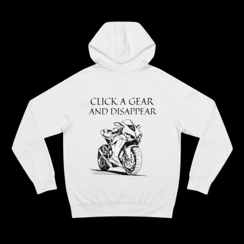 Click a gear and disappear,  Hoodie