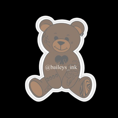 Baileys Ink Teddy Bear Stickers